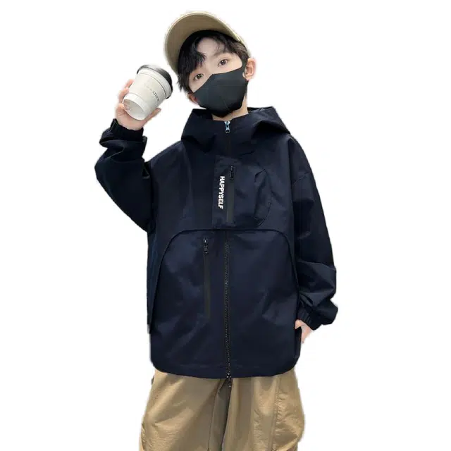 雅鹿上装 亲肤透气舒适 藏青色 儿童款