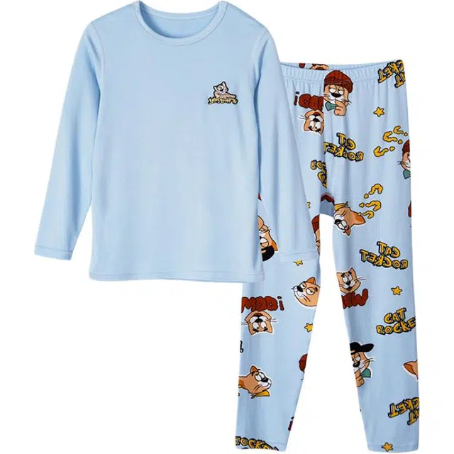 久岁伴 秋冬内衣套装系列 吸湿透气柔软内衣套装青少年