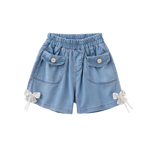 玛米玛卡 百搭洋气可爱短裤 中童 蓝色