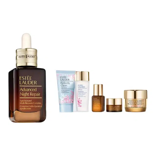 雅诗兰黛 夜间修护护肤套装 保湿舒缓 六件套