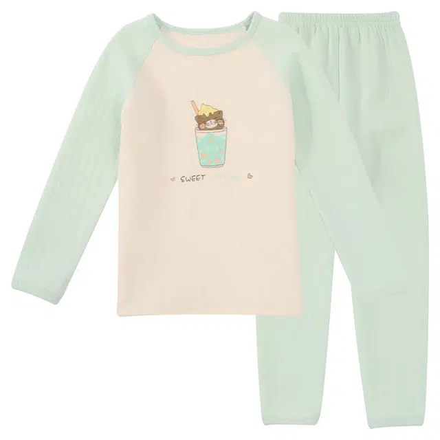 红豆 舒适亲肤百搭柔软可爱简约大方保暖套装青少年