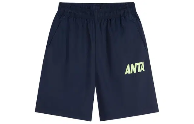 安踏儿童 字母中腰舒适透气户外儿童短裤 儿童款 深夜蓝