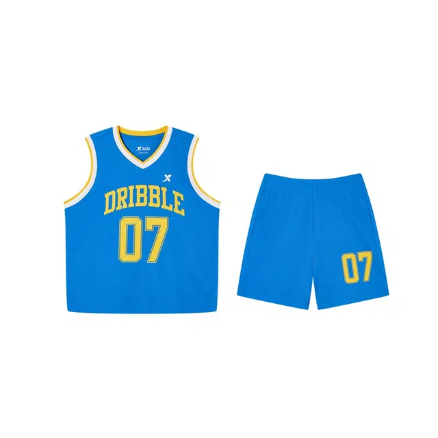 特步休闲运动套装 洋气潮流百搭舒适 中小童