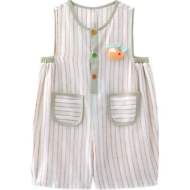 中童 玛米玛卡 韩版百搭轻柔舒适渔夫背带裤 绿色