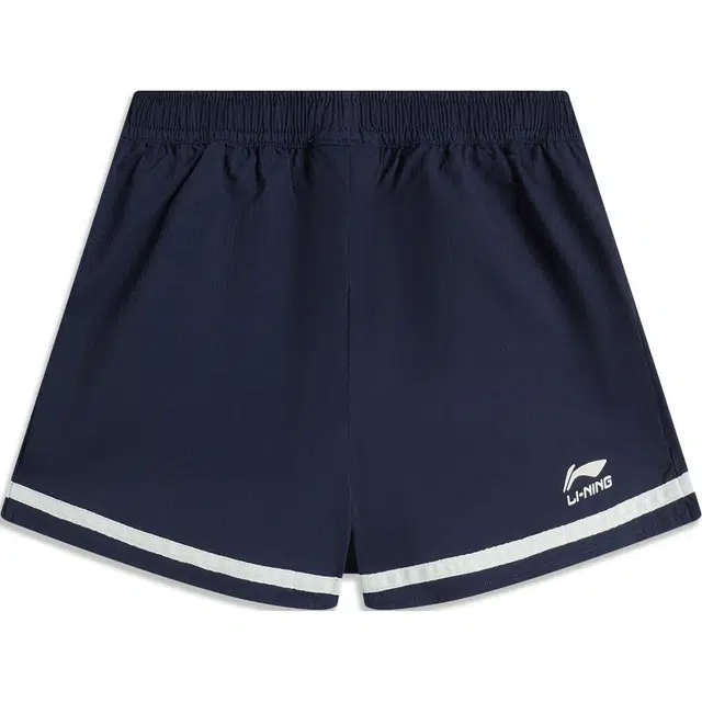 李宁儿童 运动生活系列 拼色中腰舒适百搭透气裤裙短裤 儿童款 水手蓝