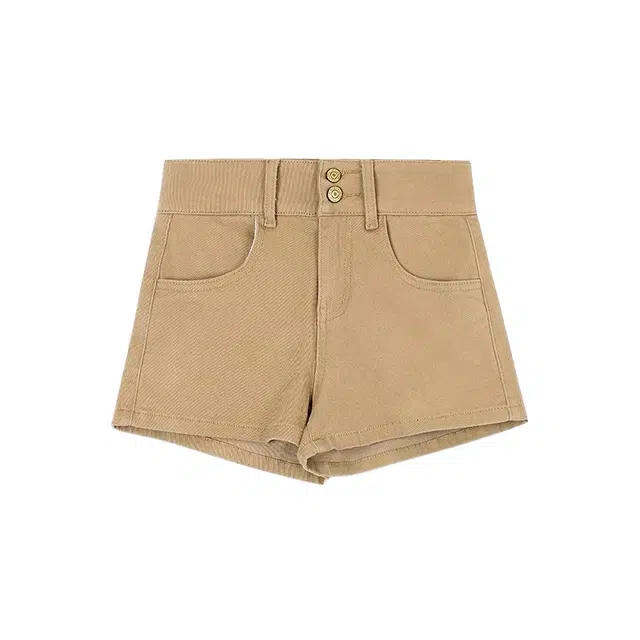 怪力萝莉 外穿高腰内搭热裤牛仔短裤 女款