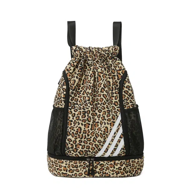 笛贝嘉 豹纹复古百搭时尚 尼龙 双肩包 男女同款情侣款 多色