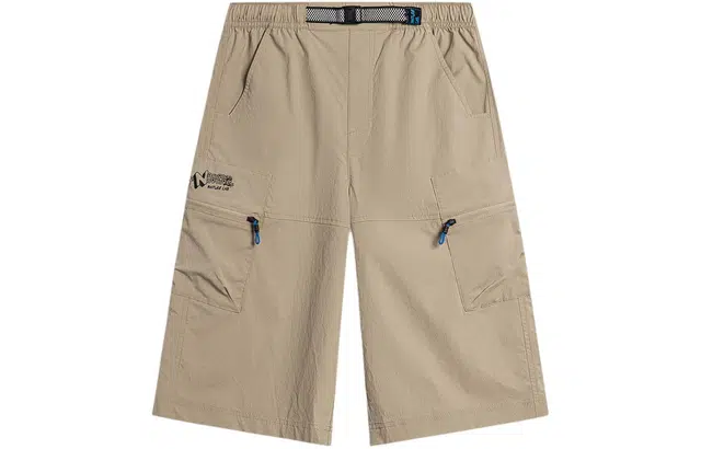 李宁儿童 运动生活系列 撞色舒适百搭休闲针织运动裤 儿童款 椒褐色