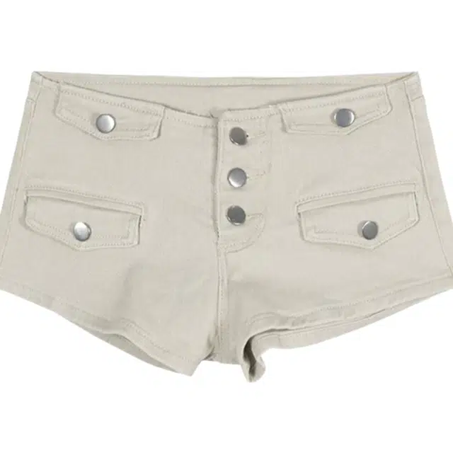 怪力萝莉 美式辣妹低腰修身显瘦丰胯外穿热裤牛仔短裤 女款