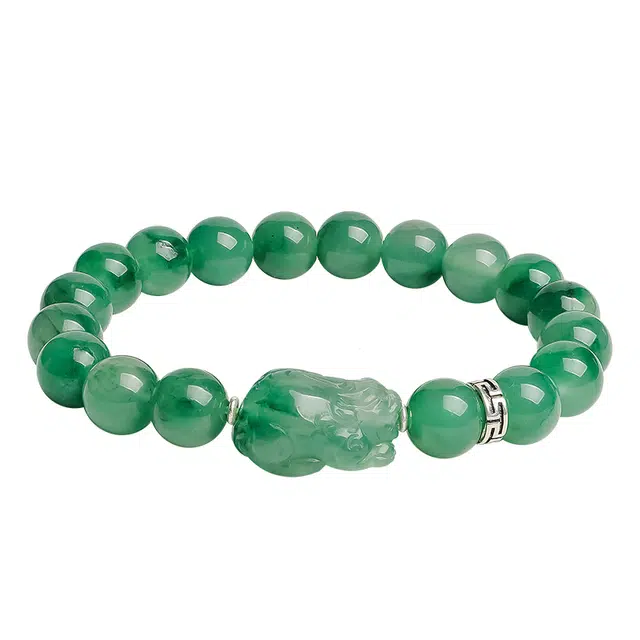 印象眸 新中式精致简约转运珠通勤风气质百搭瑞兽貔貅多财多福手饰 礼盒包装#好运 非洲翠 手串 男女同款情侣款