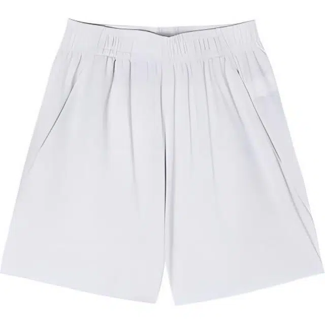 超级安踏 纯色中腰透气百搭梭织吸湿排汗运动短裤 女款 沙粒灰