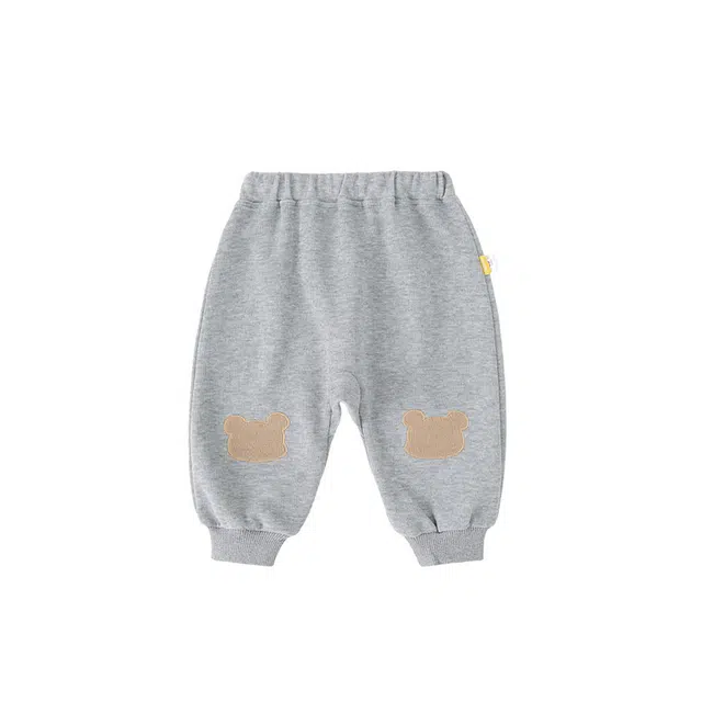 中小童 嘟嘟家 卡通贴标松紧腰宽松束脚长裤