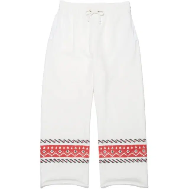 bowwow SS25 CROSS PRINTED SWEATPANTS
