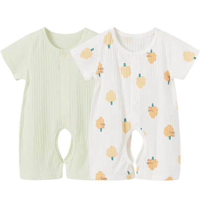 婴童 童泰 纯棉短袖透气舒适连体衣