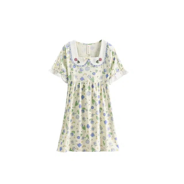 芬腾 方领舒适短袖睡裙 儿童款