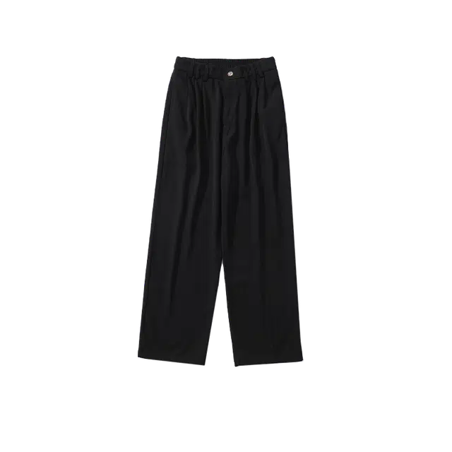 奇迹街区 日系极简宽松阔腿垂感百搭时尚休闲裤 男女同款