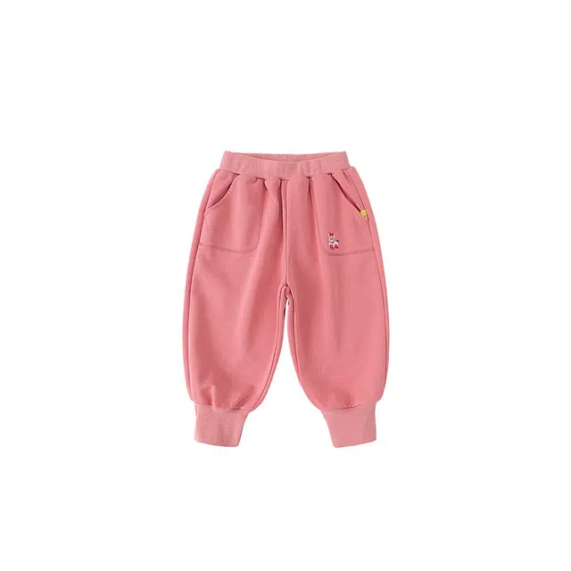 中小童 嘟嘟家 卡通刺绣松紧腰休闲裤