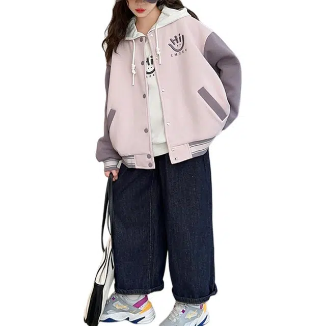 浪莎 舒适时尚柔软百搭棒球服青少年