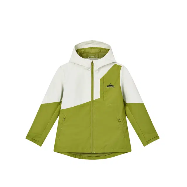鸿星尔克儿童大衣 轻盈保暖时尚简约洋气 杨黄绿 青少年