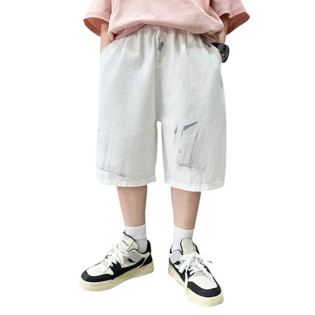 雅鹿 简约时尚百搭休闲短裤 儿童款