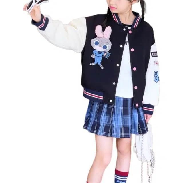 浪莎 百搭舒适时尚柔软棒球服 黑色青少年