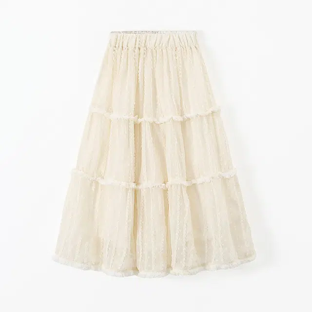 梦特娇 时尚舒适潮流洋气百搭宽松纯色裙子 杏色青少年