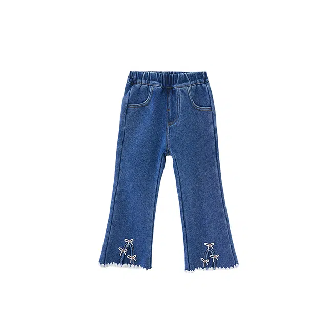 玛米玛卡 舒适柔软亲肤牛仔裤 蓝色 中小童