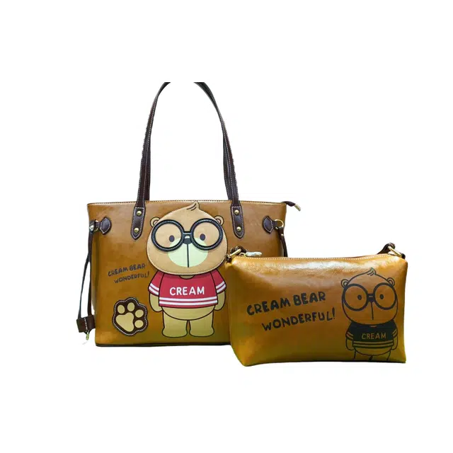 CREAM BEAR PU