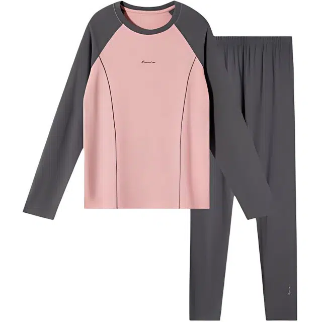 久岁伴 居家系列 百搭柔软舒适内衣套装 暗粉青少年