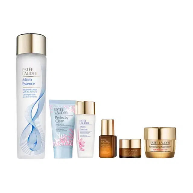 雅诗兰黛 微晶露原生液护肤套装 淡纹保湿补水 六件套