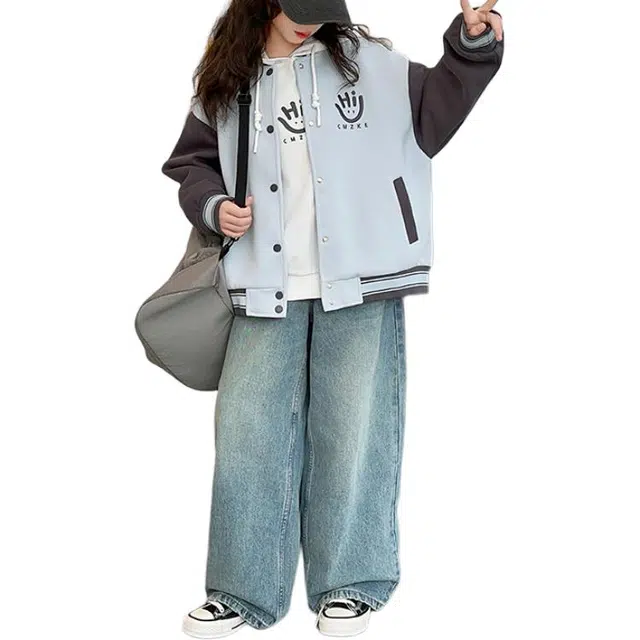 浪莎 舒适时尚柔软百搭棒球服青少年