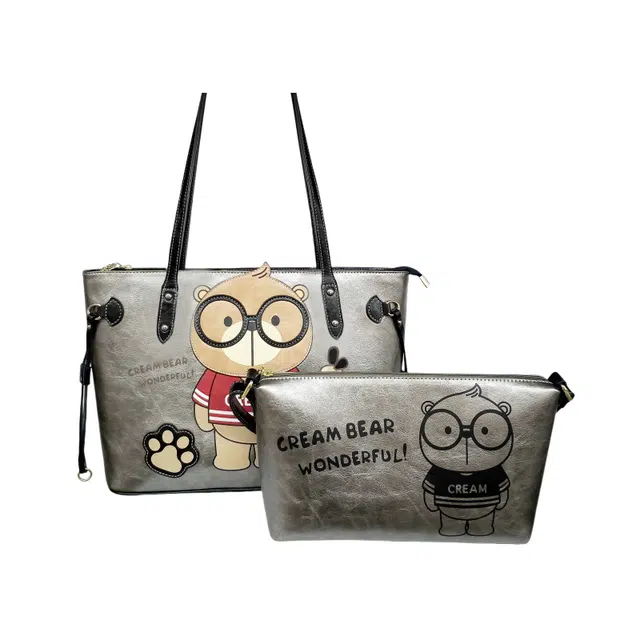 CREAM BEAR PU