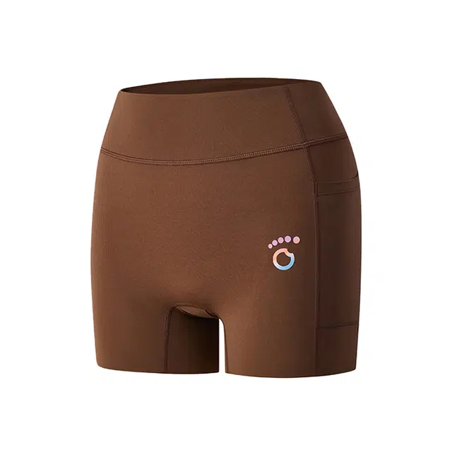 马孔多 腰部科技夹芯层两侧兜疾风之束抽绳运动短裤 女款 咖啡沫色