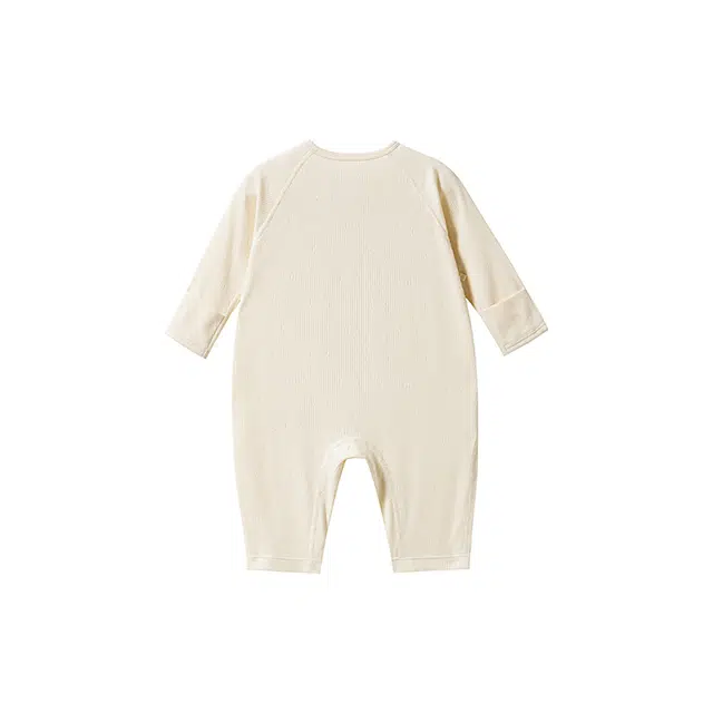 英氏 舒适亲肤简约纯色连体装 条纹提花婴幼童