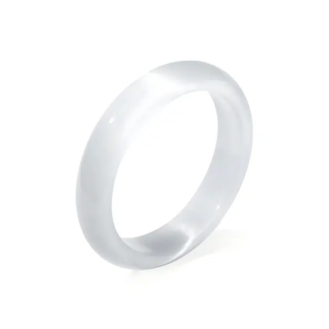 六桂福珠宝 白月光一步一响 新中式国风国潮复古汉服圆条美人镯叮当镯子精致素雅小众气质优雅显白 福韵金 好运 玻璃猫眼 玉石手镯 女款