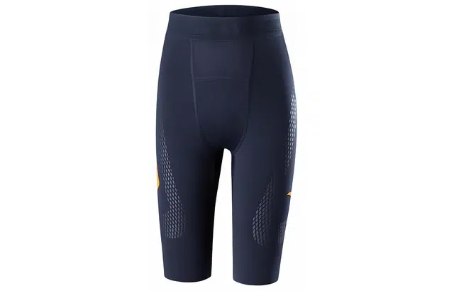 青少年款 安踏儿童 纯色中腰五分针织打底裤 儿童款 深夜蓝