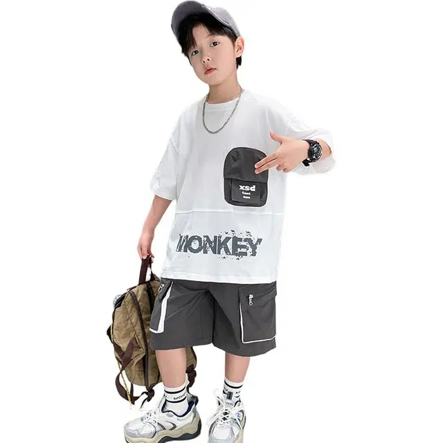 雅鹿休闲运动套装 简约气质百搭 儿童款