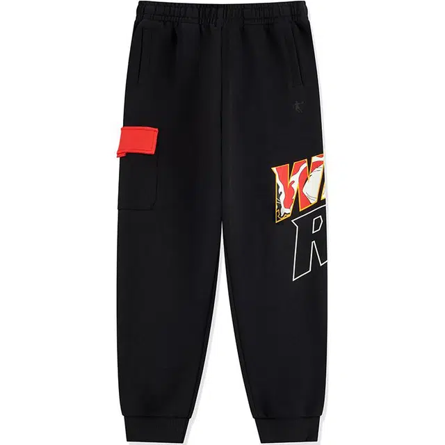 中小童 乔丹针织运动裤 时尚舒适亲肤百搭 黑色