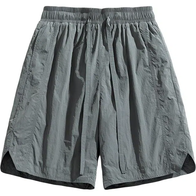 曲韩 日系简约透气时尚工装短裤 男女同款