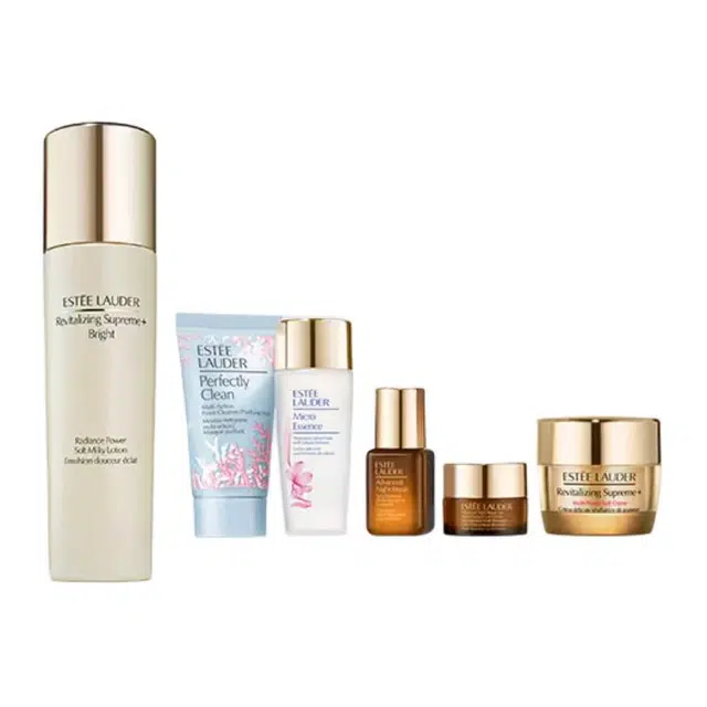 雅诗兰黛 提亮柔肤护肤套装 保湿舒缓 六件套