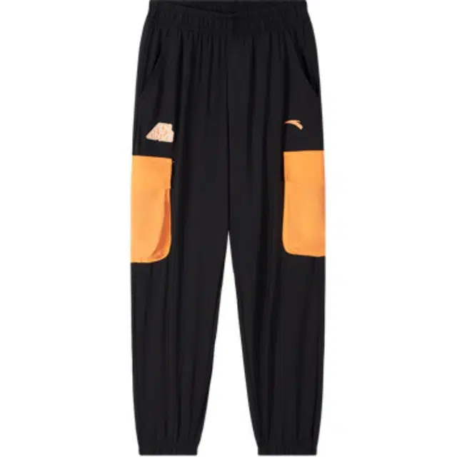 中小童 安踏儿童 户外系列 休闲时尚舒适针织运动裤 梦幻黑