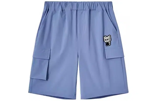 英氏 休闲洋气舒适短裤 儿童款 海域蓝
