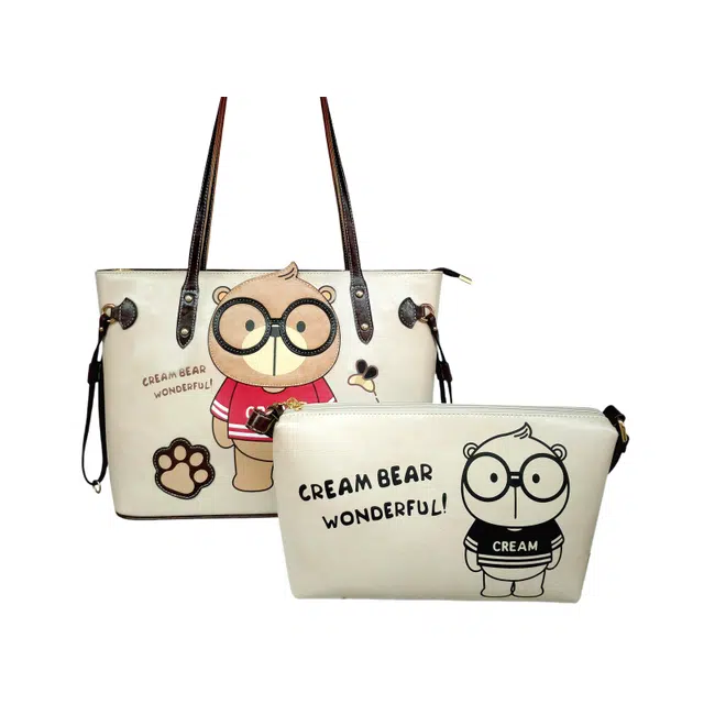 CREAM BEAR PU