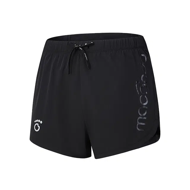 马孔多 速干凉感防晒三口袋收纳防汗后兜运动短裤 女款 黑色