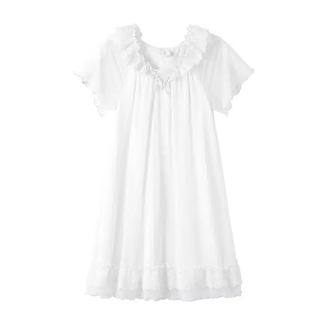 大童 英氏 舒适柔软亲肤睡裙 白色