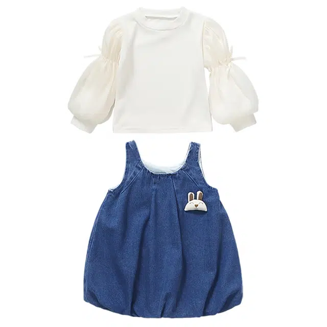 俞兆林连衣裙 休闲时尚宽松百搭长袖 图片色 中小童