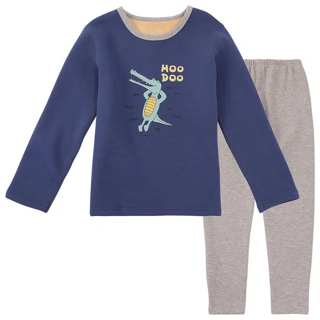 红豆 舒适柔软亲肤洋气百搭时尚保暖套装青少年