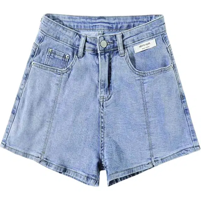 法文箱子 修身百搭简约牛仔短裤 女款