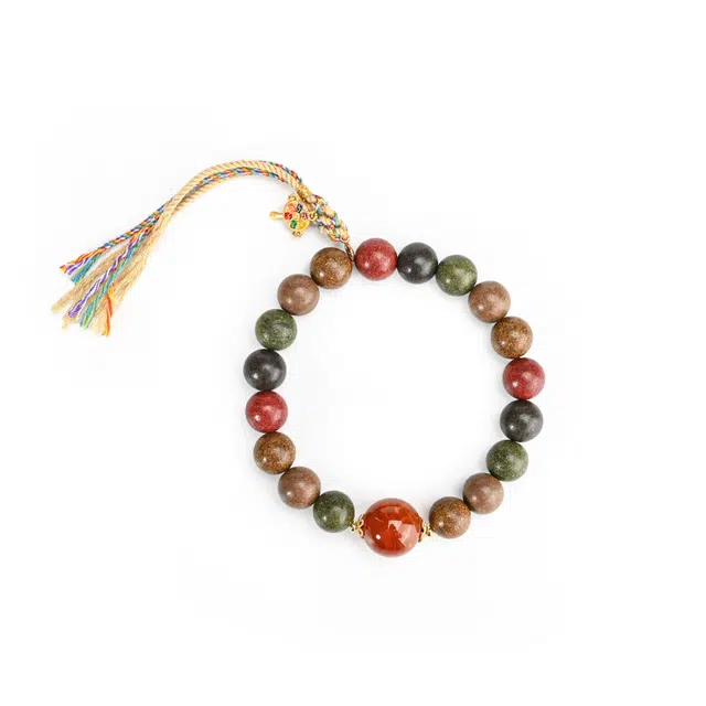 天纵 新中式国风福运  香韵萦绕助心静 小众设计高级感 五行招财转运珠文玩佛珠 财运爆棚水逆绝缘体 合香珠 手串 男女同款情侣款