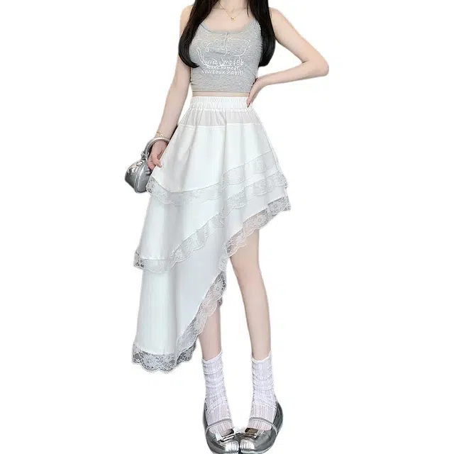 思蓓儿 时尚简约百搭纯色休闲长裙 女款